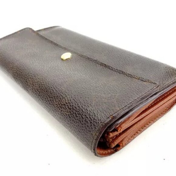 Louis Vuitton Wallet Purse Long Wallet Monogram Brown Woman Authentic - Picture 11 of 11